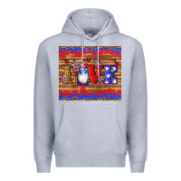 Heather Grey american flag gnomes love star leopard glitter Premium Hoodie - Artiststas