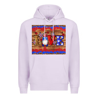 Lilac american flag gnomes love star leopard glitter Premium Hoodie - Artiststas