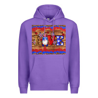 Purple american flag gnomes love star leopard glitter Premium Hoodie - Artiststas