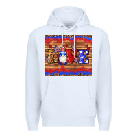 White american flag gnomes love star leopard glitter Premium Hoodie - Artiststas