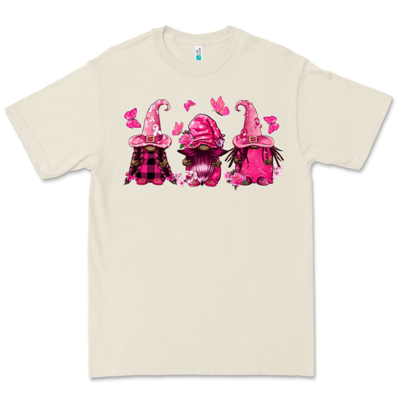 Breast Cancer Afro Gnomies Premium Tee by FaDigitalArtStudio | Teevron