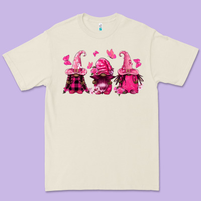 Breast Cancer Afro Gnomies Premium Tee Designed By Fadigitalartstudio
