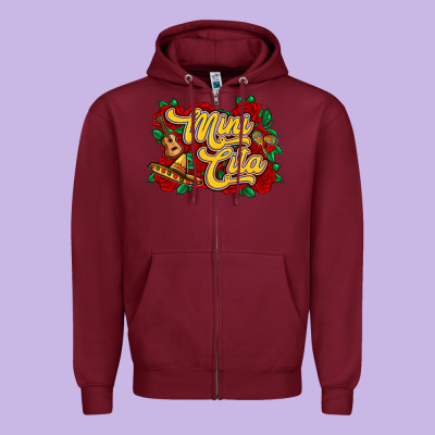 Mini Cita Zipper Hoodie Designed By Ranaportraitstore