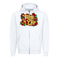 White Mini cita Zipper Hoodie - RanaPortraitStore