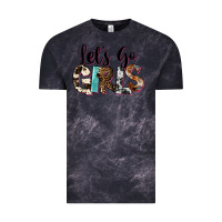 Cloud Black Let's Go Girls Vintage Tee - FaDigitalArtStudio