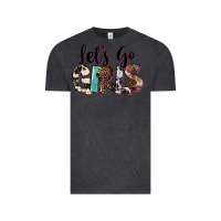 Vintage Black Let's Go Girls Vintage Tee - FaDigitalArtStudio