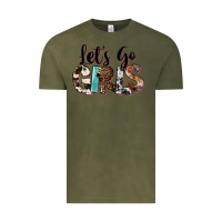 Vintage Olive Let's Go Girls Vintage Tee - FaDigitalArtStudio