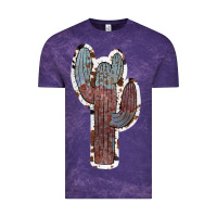 Cloud Purple Cowhide Old Cactus Vintage Tee - RanaPortraitStore