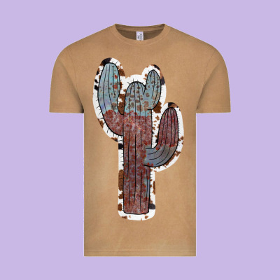 Cowhide Old Cactus Vintage Tee Designed By Ranaportraitstore