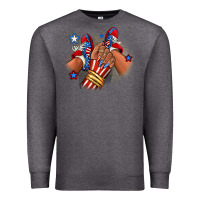 America Afro Girl Sneakers Premium Sweatshirt | Teevron