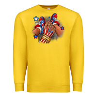 Lemon America afro girl sneakers Premium Sweatshirt - RanaPortraitStore