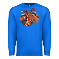 True Royal America afro girl sneakers Premium Sweatshirt - RanaPortraitStore