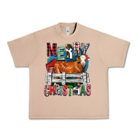 Burro merry christmas simmental cow Urban Heavy Tee - FaDigitalArtStudio