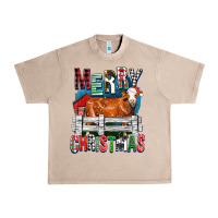 French Oak merry christmas simmental cow Urban Heavy Tee - FaDigitalArtStudio