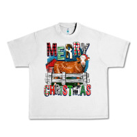 Lunar Rock merry christmas simmental cow Urban Heavy Tee - FaDigitalArtStudio