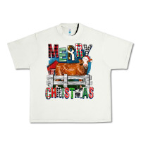 Pistachio merry christmas simmental cow Urban Heavy Tee - FaDigitalArtStudio