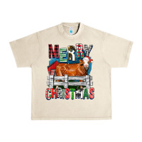 Sandshell merry christmas simmental cow Urban Heavy Tee - FaDigitalArtStudio