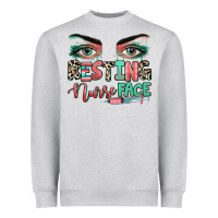 Heather Grey resting nurse face Heavyweight Sweatshirt - RanaPortraitStore