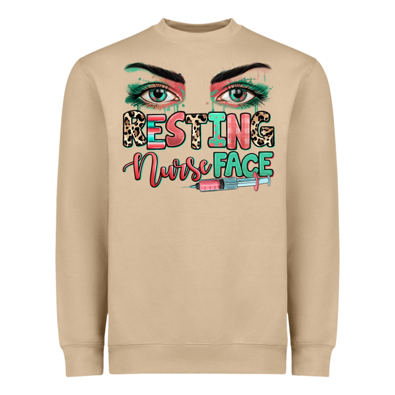 Resting Nurse Face Heavyweight Sweatshirt by RanaPortraitStore | Teevron