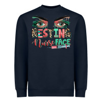 Navy resting nurse face Heavyweight Sweatshirt - RanaPortraitStore