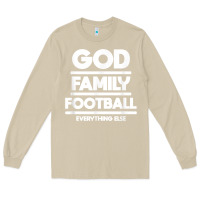 Mushroom god family football christian faith shirt Long Sleeve Tee - baoMotion