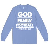 Colony Blue god family football christian faith shirt Long Sleeve Tee - baoMotion