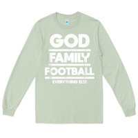 Matcha god family football christian faith shirt Long Sleeve Tee - baoMotion