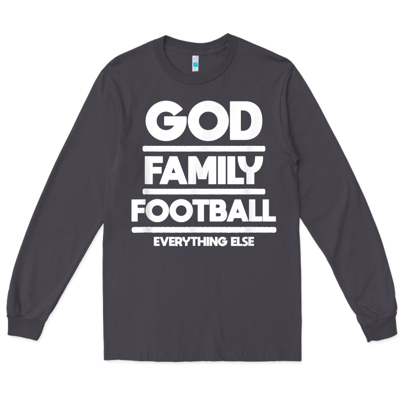 God Family Football Christian Faith Shirt Long Sleeve Tee by baoMotion | Teevron