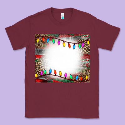 Christmas Bleach Effect Tumler Classic Tee Designed By Cowcowdesign