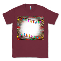 Burgundy christmas bleach effect tumler Classic Tee - CowCowDesign