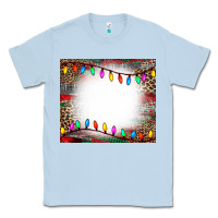 Dusty Blue christmas bleach effect tumler Classic Tee - CowCowDesign