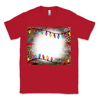 Red christmas bleach effect tumler Classic Tee - CowCowDesign
