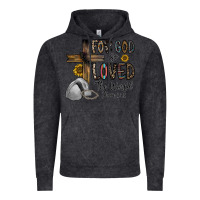 Vintage Black for god so loved the world jhon Vintage Hoodie - CowhideDigitalArt