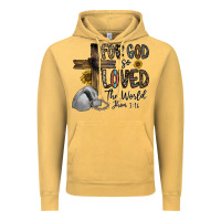Vintage Mustard for god so loved the world jhon Vintage Hoodie - CowhideDigitalArt