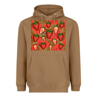 Toasted Coconut strawberries Heavyweight Hoodie - Jasminsmagicworld