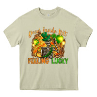 Mossy St. Patrick's Dead inside but feeling lucky Heavy Core Tee - HowdyJamesFarm