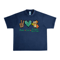 Navy peace love pumpkin spice latte Urban Heavy Tee - Jasminsmagicworld