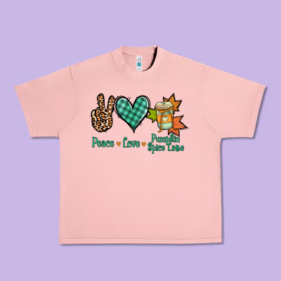 Peace Love Pumpkin Spice Latte Urban Heavy Tee Designed By Jasminsmagicworld
