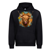 Black fall highland cow Urban Hoodie - Jasminsmagicworld