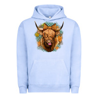 Pigment Grape Ice fall highland cow Urban Hoodie - Jasminsmagicworld