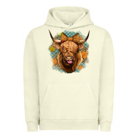 Pigment Pistachio fall highland cow Urban Hoodie - Jasminsmagicworld