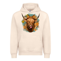 Sandshell fall highland cow Urban Hoodie - Jasminsmagicworld