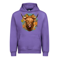 Tulip fall highland cow Urban Hoodie - Jasminsmagicworld