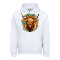 White fall highland cow Urban Hoodie - Jasminsmagicworld