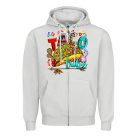 Dove Grey taco tribe Zipper Hoodie - RanaPortraitStore