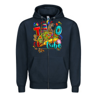 Navy taco tribe Zipper Hoodie - RanaPortraitStore