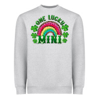 Heather Grey st patricks day one lucky mini Heavyweight Sweatshirt - RanaPortraitStore