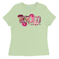 Matcha Valentine's Day Pig Xoxo Ladies Tee - FaDigitalArtStudio