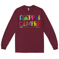 Burgundy camping arrow camper happy summer camp camping kids 635 Long Sleeve Tee - baoMotion