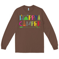 Chestnut camping arrow camper happy summer camp camping kids 635 Long Sleeve Tee - baoMotion